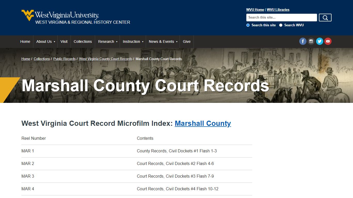 Marshall County Court Records | West Virginia and Regional ...