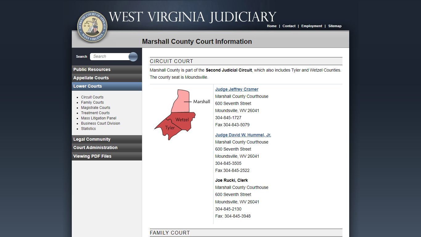 Marshall County Court Information - West Virginia Judiciary